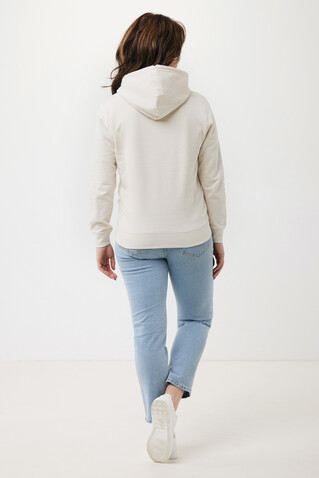 IQONIQ Rila Lightweight Hoodie aus recycelter Baumwolle ivory white bedrucken, Art.-Nr. T9404.040.XS