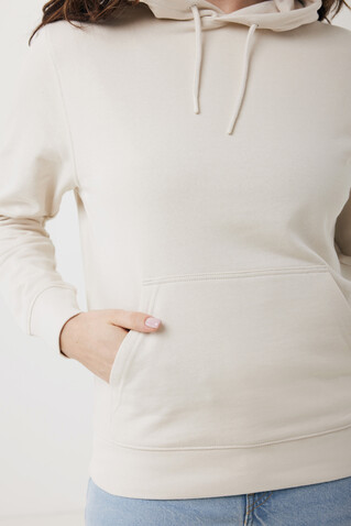 IQONIQ Rila Lightweight Hoodie aus recycelter Baumwolle ivory white bedrucken, Art.-Nr. T9404.040.XS