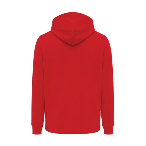 IQONIQ Rila Lightweight Hoodie aus recycelter Baumwolle rot bedrucken, Art.-Nr. T9404.029.S