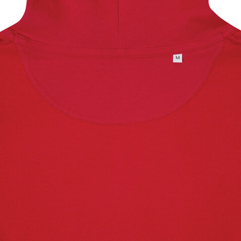 IQONIQ Rila Lightweight Hoodie aus recycelter Baumwolle rot bedrucken, Art.-Nr. T9404.029.S