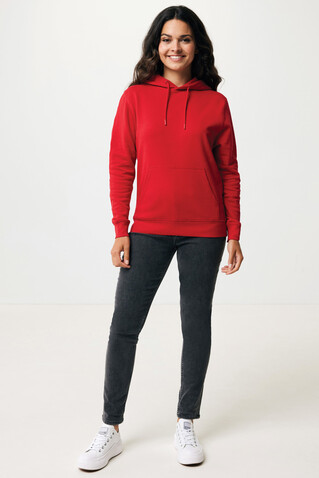 IQONIQ Rila Lightweight Hoodie aus recycelter Baumwolle rot bedrucken, Art.-Nr. T9404.029.S