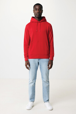 IQONIQ Rila Lightweight Hoodie aus recycelter Baumwolle rot bedrucken, Art.-Nr. T9404.029.S