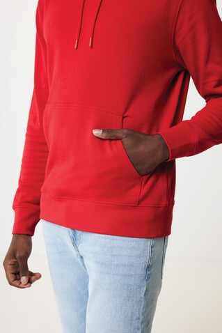 IQONIQ Rila Lightweight Hoodie aus recycelter Baumwolle rot bedrucken, Art.-Nr. T9404.029.S