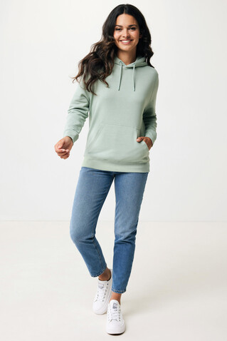 IQONIQ Rila Lightweight Hoodie aus recycelter Baumwolle Iceberg green bedrucken, Art.-Nr. T9404.023.XL