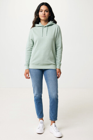 IQONIQ Rila Lightweight Hoodie aus recycelter Baumwolle Iceberg green bedrucken, Art.-Nr. T9404.023.XL