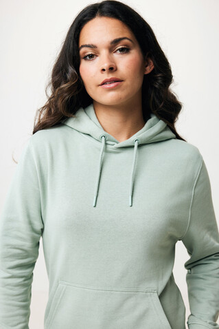 IQONIQ Rila Lightweight Hoodie aus recycelter Baumwolle Iceberg green bedrucken, Art.-Nr. T9404.023.XL