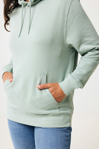 IQONIQ Rila Lightweight Hoodie aus recycelter Baumwolle Iceberg green bedrucken, Art.-Nr. T9404.023.XL