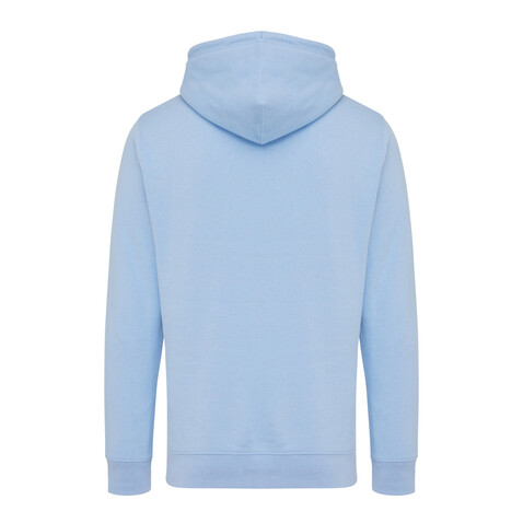 IQONIQ Rila Lightweight Hoodie aus recycelter Baumwolle sky blue bedrucken, Art.-Nr. T9404.022.M
