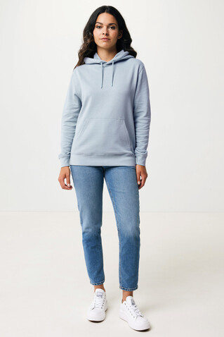 IQONIQ Rila Lightweight Hoodie aus recycelter Baumwolle sky blue bedrucken, Art.-Nr. T9404.022.M