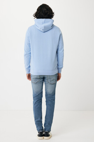 IQONIQ Rila Lightweight Hoodie aus recycelter Baumwolle sky blue bedrucken, Art.-Nr. T9404.022.M
