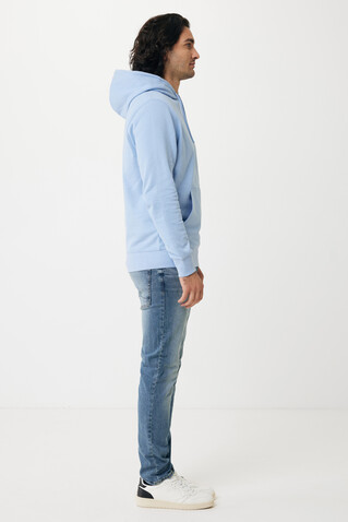 IQONIQ Rila Lightweight Hoodie aus recycelter Baumwolle sky blue bedrucken, Art.-Nr. T9404.022.M