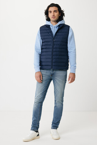 IQONIQ Rila Lightweight Hoodie aus recycelter Baumwolle sky blue bedrucken, Art.-Nr. T9404.022.M