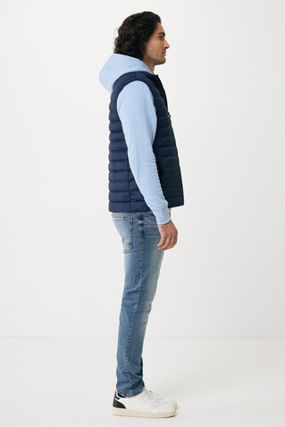 IQONIQ Rila Lightweight Hoodie aus recycelter Baumwolle sky blue bedrucken, Art.-Nr. T9404.022.M