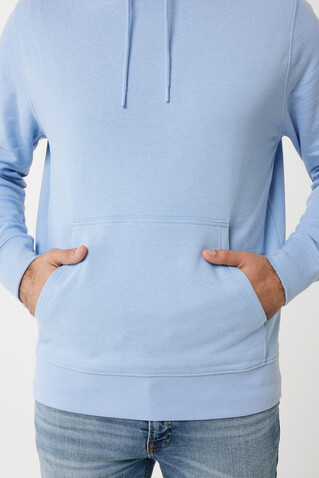 IQONIQ Rila Lightweight Hoodie aus recycelter Baumwolle sky blue bedrucken, Art.-Nr. T9404.022.M