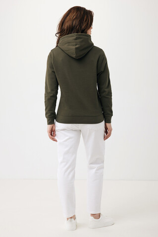 IQONIQ Rila Lightweight Hoodie aus recycelter Baumwolle khaki bedrucken, Art.-Nr. T9404.020.S