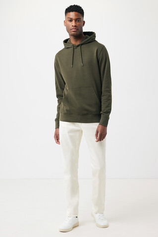 IQONIQ Rila Lightweight Hoodie aus recycelter Baumwolle khaki bedrucken, Art.-Nr. T9404.020.S