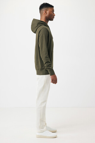 IQONIQ Rila Lightweight Hoodie aus recycelter Baumwolle khaki bedrucken, Art.-Nr. T9404.020.S