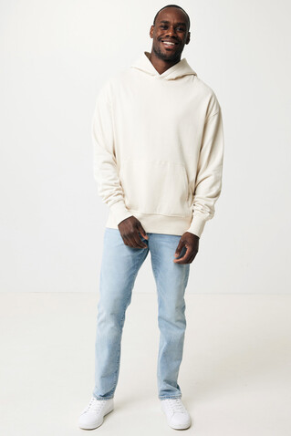 IQONIQ Rila Lightweight Hoodie aus recycelter Baumwolle natural raw bedrucken, Art.-Nr. T9404.018.5XL