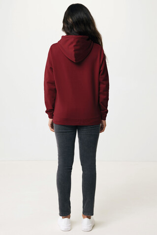 IQONIQ Rila Lightweight Hoodie aus recycelter Baumwolle burgunderrot bedrucken, Art.-Nr. T9404.007.XXXL