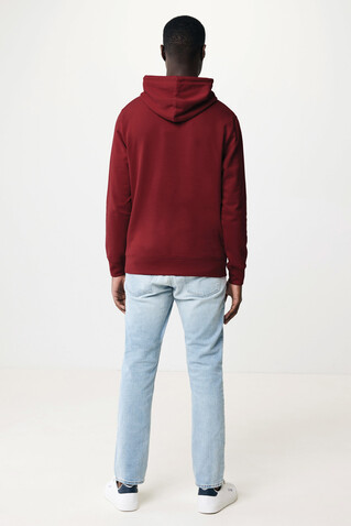 IQONIQ Rila Lightweight Hoodie aus recycelter Baumwolle burgunderrot bedrucken, Art.-Nr. T9404.007.XXXL