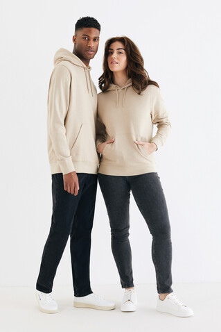 IQONIQ Rila Lightweight Hoodie aus recycelter Baumwolle desert bedrucken, Art.-Nr. T9404.006.M