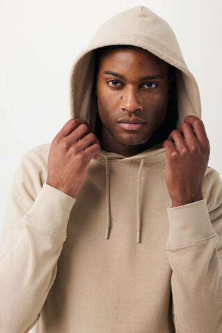IQONIQ Rila Lightweight Hoodie aus recycelter Baumwolle desert bedrucken, Art.-Nr. T9404.006.M