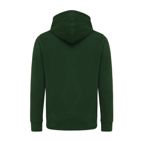 IQONIQ Rila Lightweight Hoodie aus recycelter Baumwolle forest green bedrucken, Art.-Nr. T9404.005.L
