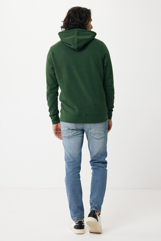 IQONIQ Rila Lightweight Hoodie aus recycelter Baumwolle forest green bedrucken, Art.-Nr. T9404.005.L