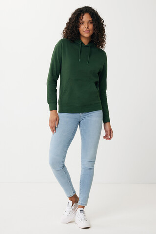 IQONIQ Rila Lightweight Hoodie aus recycelter Baumwolle forest green bedrucken, Art.-Nr. T9404.005.L