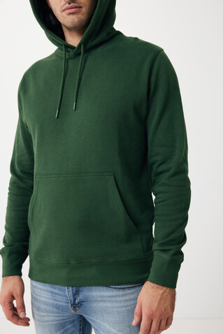 IQONIQ Rila Lightweight Hoodie aus recycelter Baumwolle forest green bedrucken, Art.-Nr. T9404.005.L