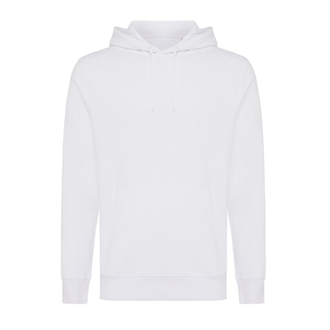 IQONIQ Rila Lightweight Hoodie aus recycelter Baumwolle recycled white bedrucken, Art.-Nr. T9404.004.XS