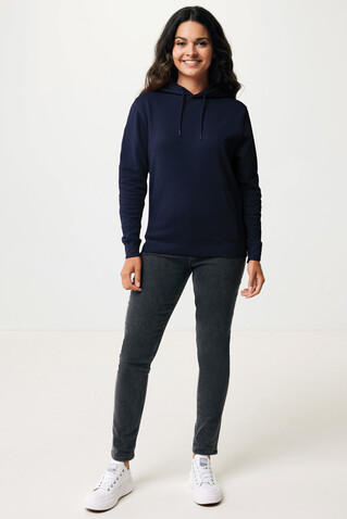 IQONIQ Rila Lightweight Hoodie aus recycelter Baumwolle navy blau bedrucken, Art.-Nr. T9404.002.XL