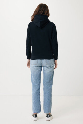 IQONIQ Rila Lightweight Hoodie aus recycelter Baumwolle schwarz bedrucken, Art.-Nr. T9404.001.M