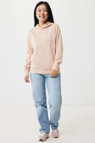IQONIQ Yengo Hoodie mit Seitentaschen aus rec. Baumwolle peach nectar bedrucken, Art.-Nr. T9405.038.XS