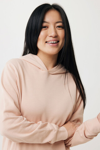 IQONIQ Yengo Hoodie mit Seitentaschen aus rec. Baumwolle peach nectar bedrucken, Art.-Nr. T9405.038.XS
