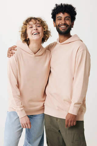 IQONIQ Yengo Hoodie mit Seitentaschen aus rec. Baumwolle peach nectar bedrucken, Art.-Nr. T9405.038.XS