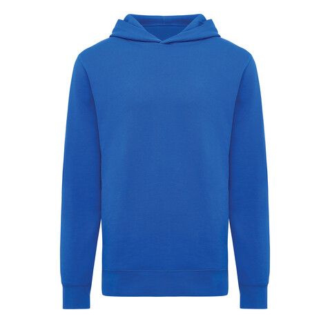 IQONIQ Yengo Hoodie mit Seitentaschen aus rec. Baumwolle Königsblau bedrucken, Art.-Nr. T9405.025.XXXL
