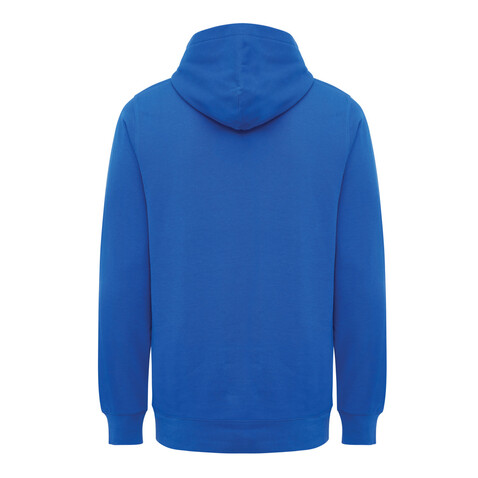 IQONIQ Yengo Hoodie mit Seitentaschen aus rec. Baumwolle Königsblau bedrucken, Art.-Nr. T9405.025.XXXL