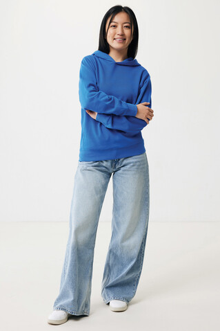 IQONIQ Yengo Hoodie mit Seitentaschen aus rec. Baumwolle Königsblau bedrucken, Art.-Nr. T9405.025.XXXL