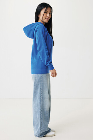 IQONIQ Yengo Hoodie mit Seitentaschen aus rec. Baumwolle Königsblau bedrucken, Art.-Nr. T9405.025.XXXL