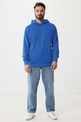 IQONIQ Yengo Hoodie mit Seitentaschen aus rec. Baumwolle Königsblau bedrucken, Art.-Nr. T9405.025.XXXL