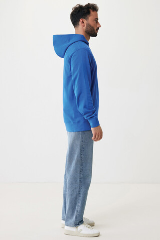 IQONIQ Yengo Hoodie mit Seitentaschen aus rec. Baumwolle Königsblau bedrucken, Art.-Nr. T9405.025.XXXL