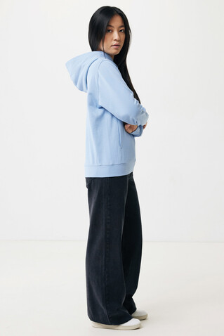 IQONIQ Yengo Hoodie mit Seitentaschen aus rec. Baumwolle sky blue bedrucken, Art.-Nr. T9405.022.L