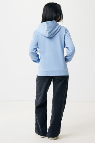 IQONIQ Yengo Hoodie mit Seitentaschen aus rec. Baumwolle sky blue bedrucken, Art.-Nr. T9405.022.L