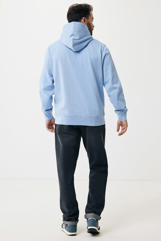 IQONIQ Yengo Hoodie mit Seitentaschen aus rec. Baumwolle sky blue bedrucken, Art.-Nr. T9405.022.L