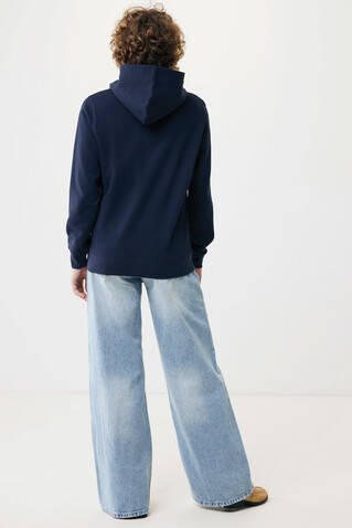 IQONIQ Yengo Hoodie mit Seitentaschen aus rec. Baumwolle navy blau bedrucken, Art.-Nr. T9405.002.XXL