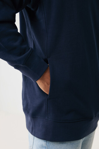 IQONIQ Yengo Hoodie mit Seitentaschen aus rec. Baumwolle navy blau bedrucken, Art.-Nr. T9405.002.XXL