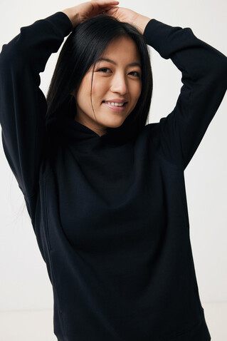IQONIQ Yengo Hoodie mit Seitentaschen aus rec. Baumwolle schwarz bedrucken, Art.-Nr. T9405.001.4XL IQONIQ Yengo Hoodie mit Seitentaschen aus rec. Baumwolle schwarz bedrucken, Art.-Nr. T9405.001.4XL