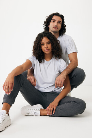 IQONIQ Cooper Jogger aus recycelter Baumwolle heather anthracite bedrucken, Art.-Nr. T9500.014.S