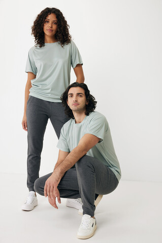 IQONIQ Cooper Jogger aus recycelter Baumwolle heather anthracite bedrucken, Art.-Nr. T9500.014.S